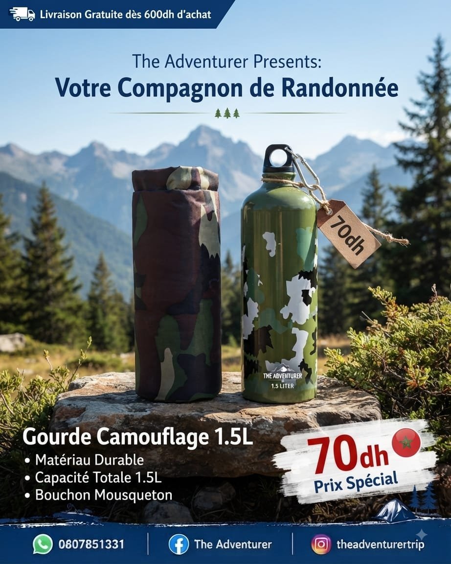 BOUTEILLE 1.5L AVEC SANGLE AJUSTABLE ISOTHERME